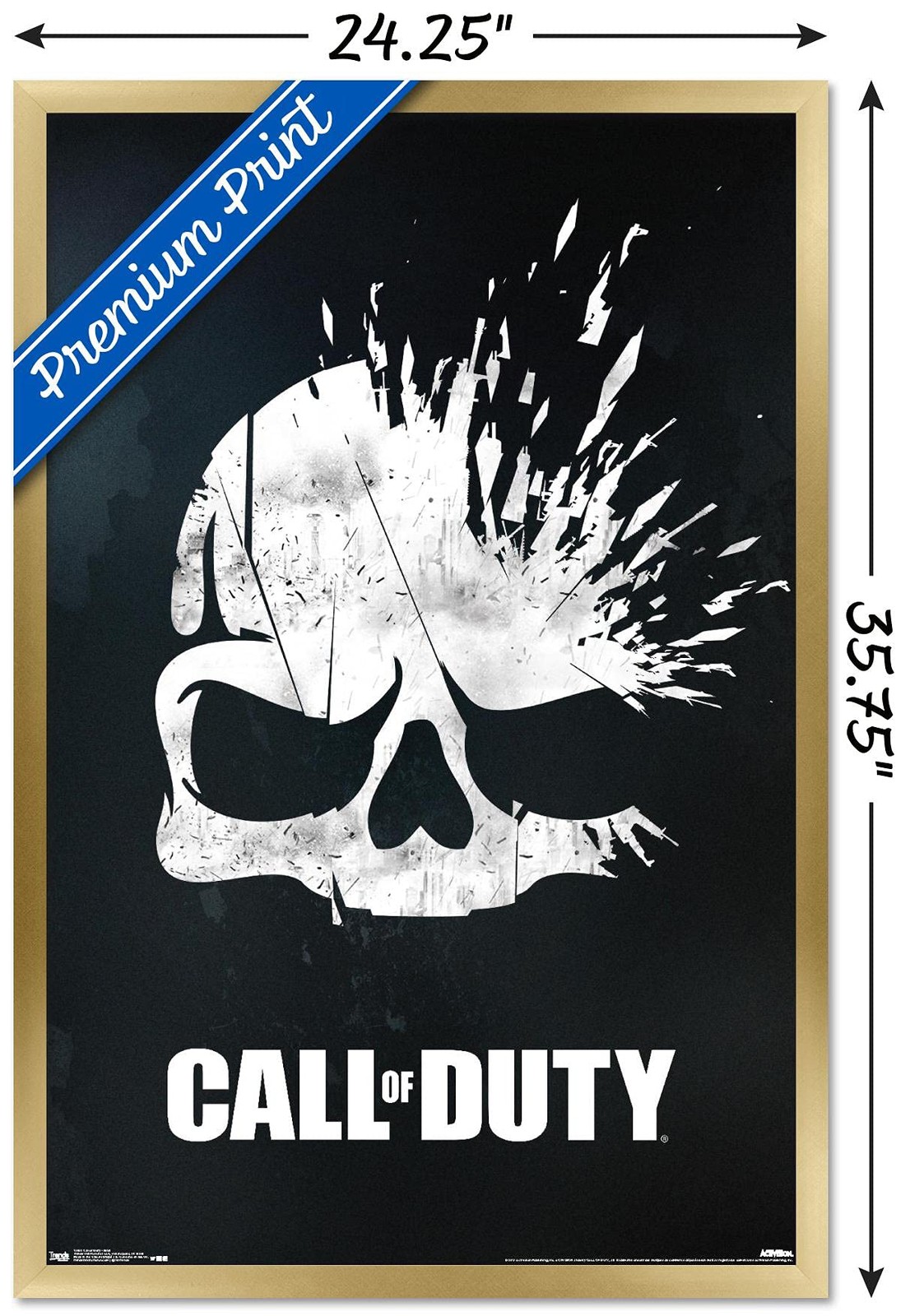 Trends International Call Of – Poster 22.375 X 34 Gold Framed Version