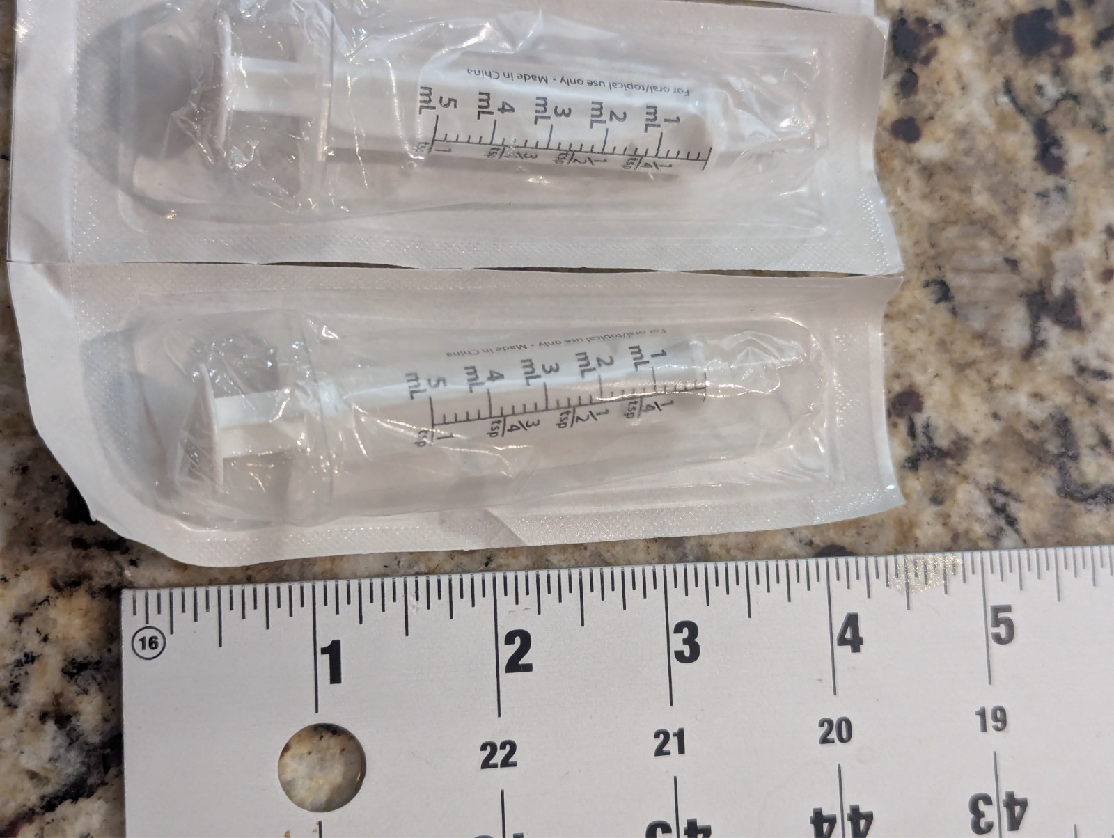 10 Pack Disposable Plastic Oral Dispenser Syringes Liquid Medicine up to 5ml