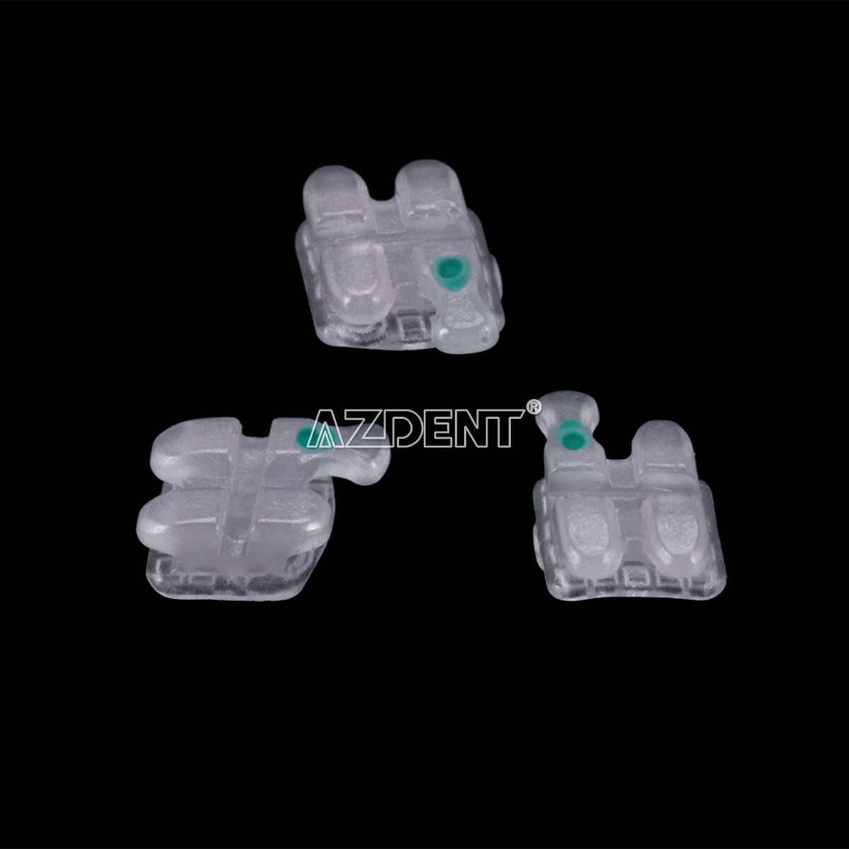 UPS AZDENT Dental Orthodontic Ceramic Brackets Braces Roth 0.022 3-4-5 Hooks