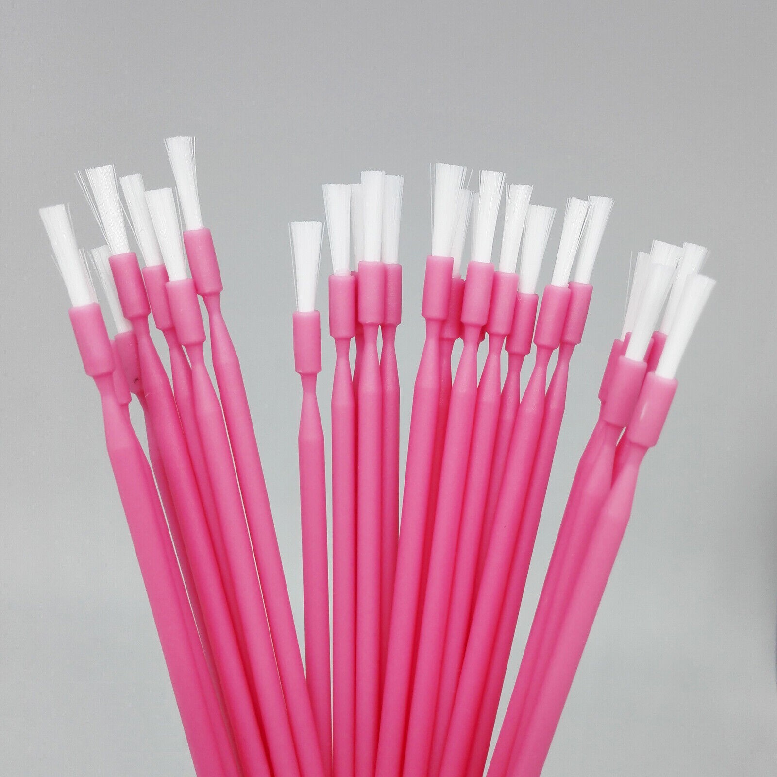 Dental Long Shank Bendable Oral Disposable Micro Brush Applicator Pink/Blue