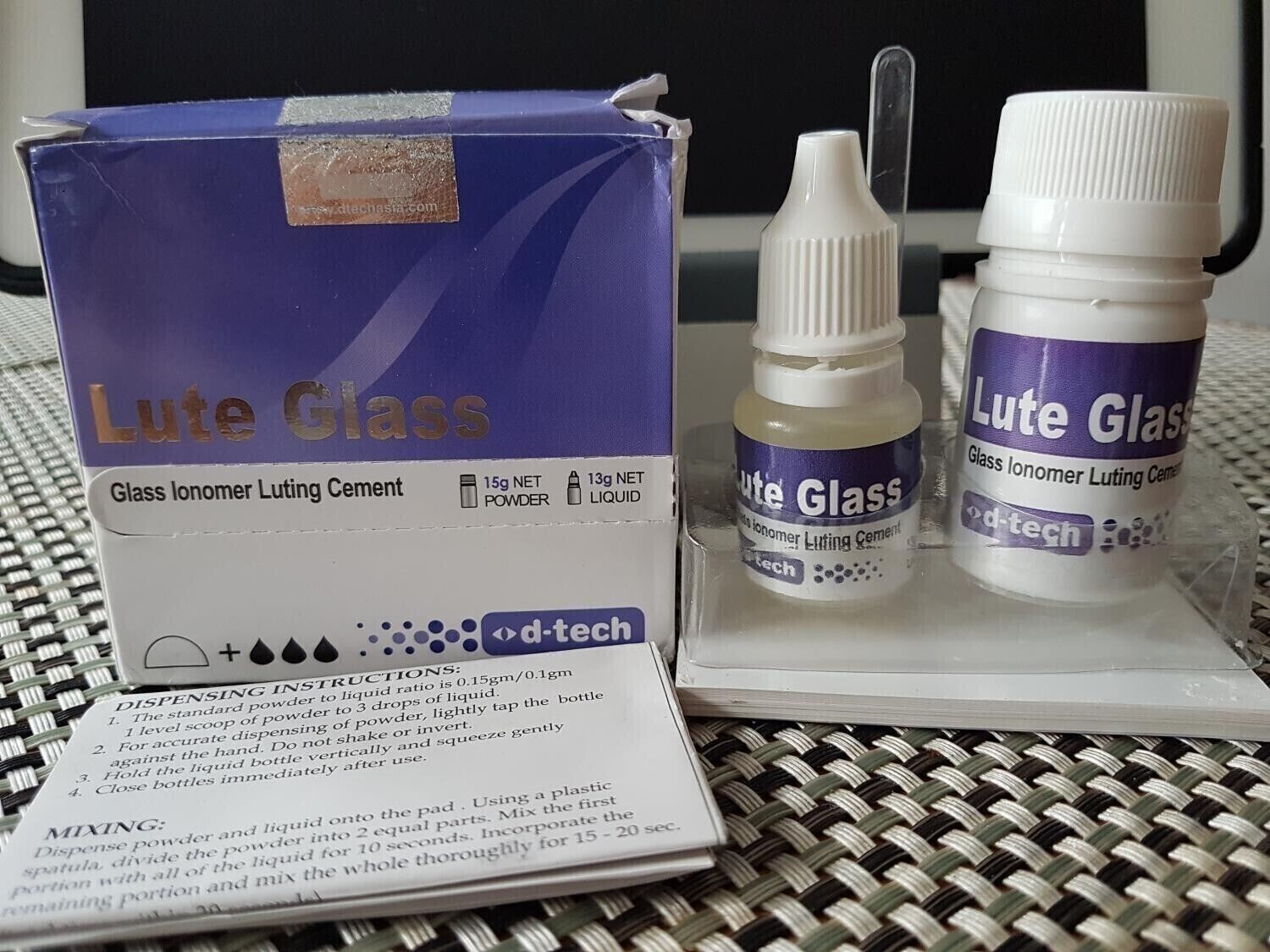 D Tech Lute Glass Ionomer Luting Cement Type I GIC Dental Fast Ship