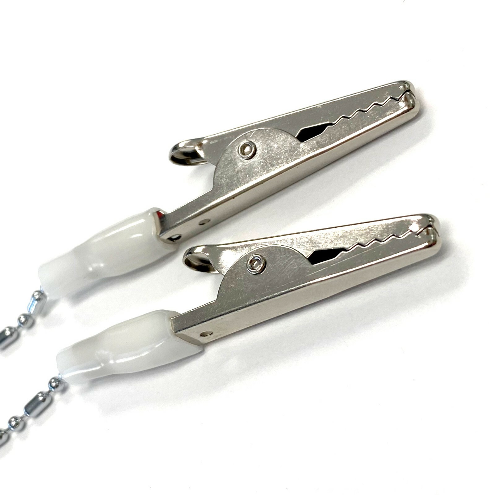 10 Pack Premium Dental Bibs Clip Napkin Holders Metal White Chain for Dentist