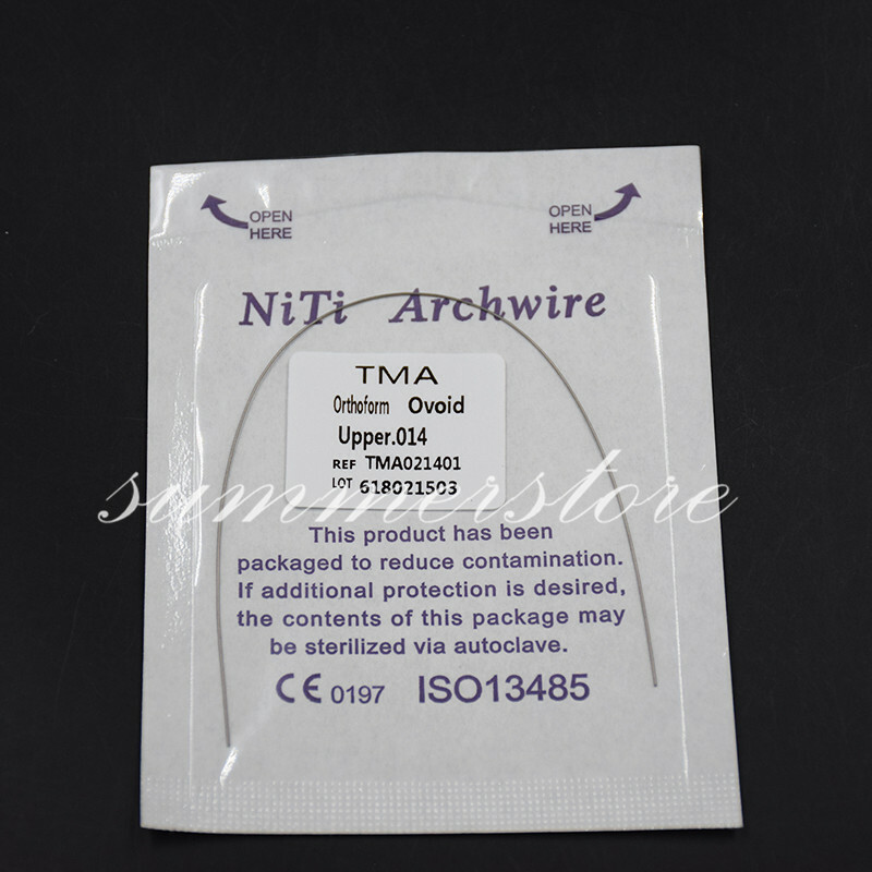 2 Packs Dental Titanium-Molybdenum Alloy TMA Arch Wire Round Upper + Lower