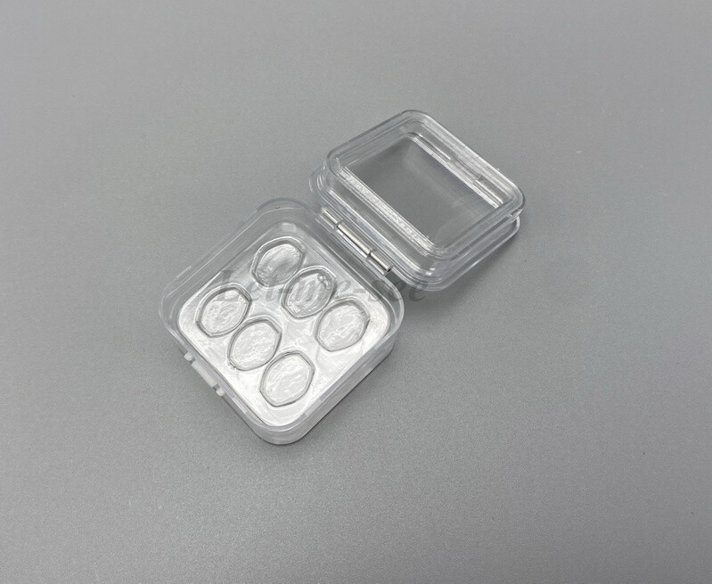 Denture False Inlay Teeth Membrane Case Fragile Hinged Display Jewelry Boxes
