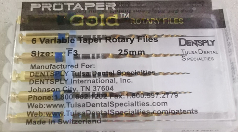 Dentsply Protaper Gold Rotary Files Tulsa Assorted Endodontics 21mm/25mm/31mm