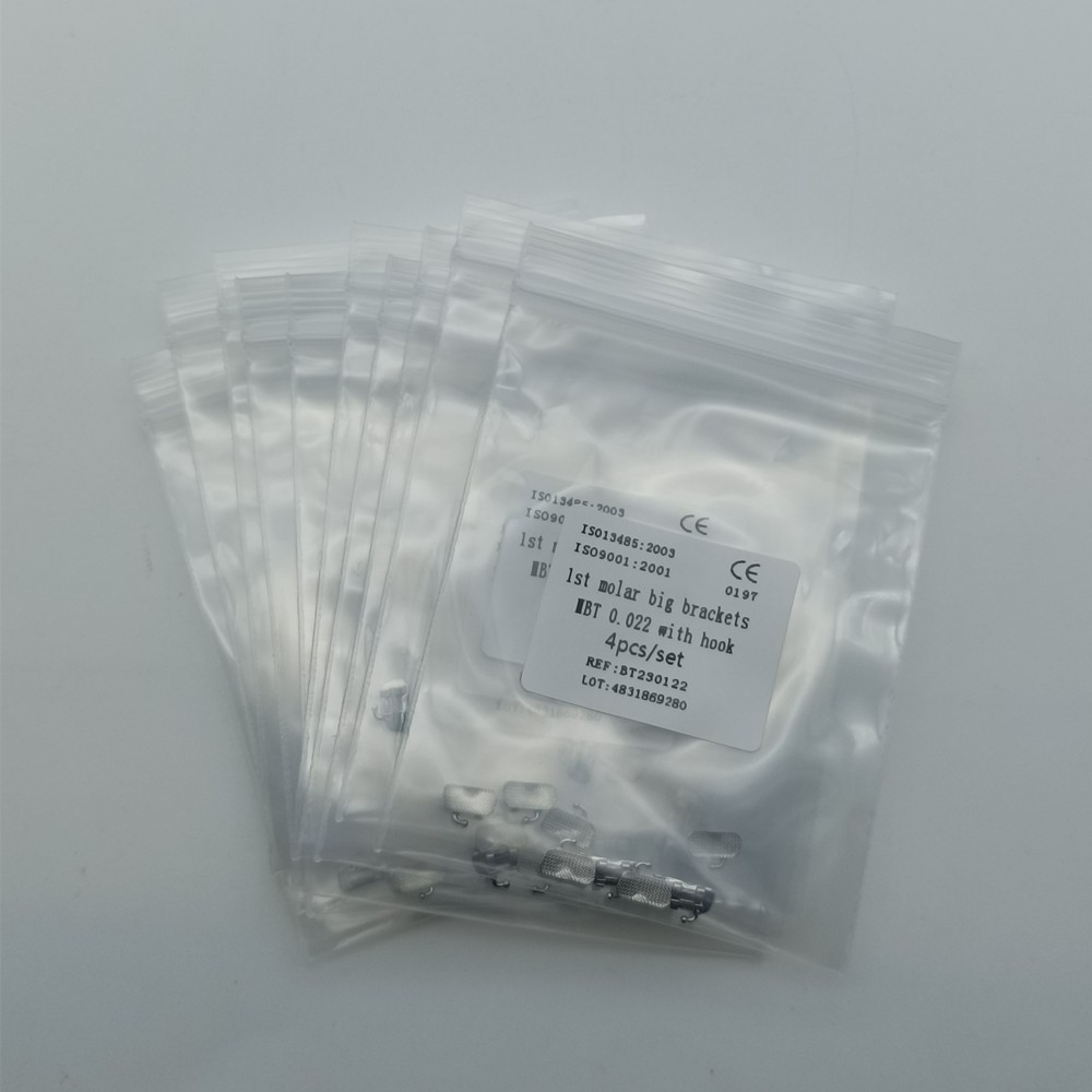 50Sets Dental 1st Brackets Molar Wide Big Bracket Orthodontic Roth MBT 022 Hooks