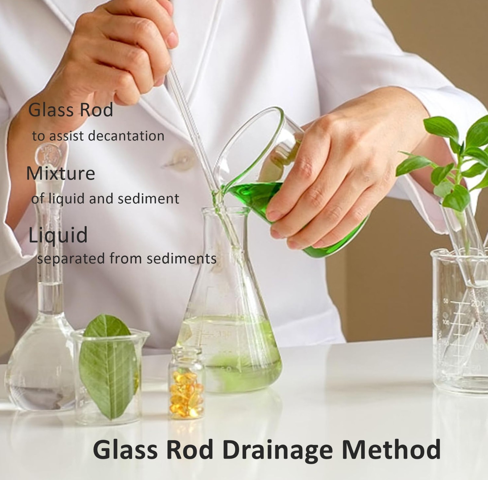 12 Pack Glass Stirring Rods 10″ Round ends for Science Education,Lab and Kitchen