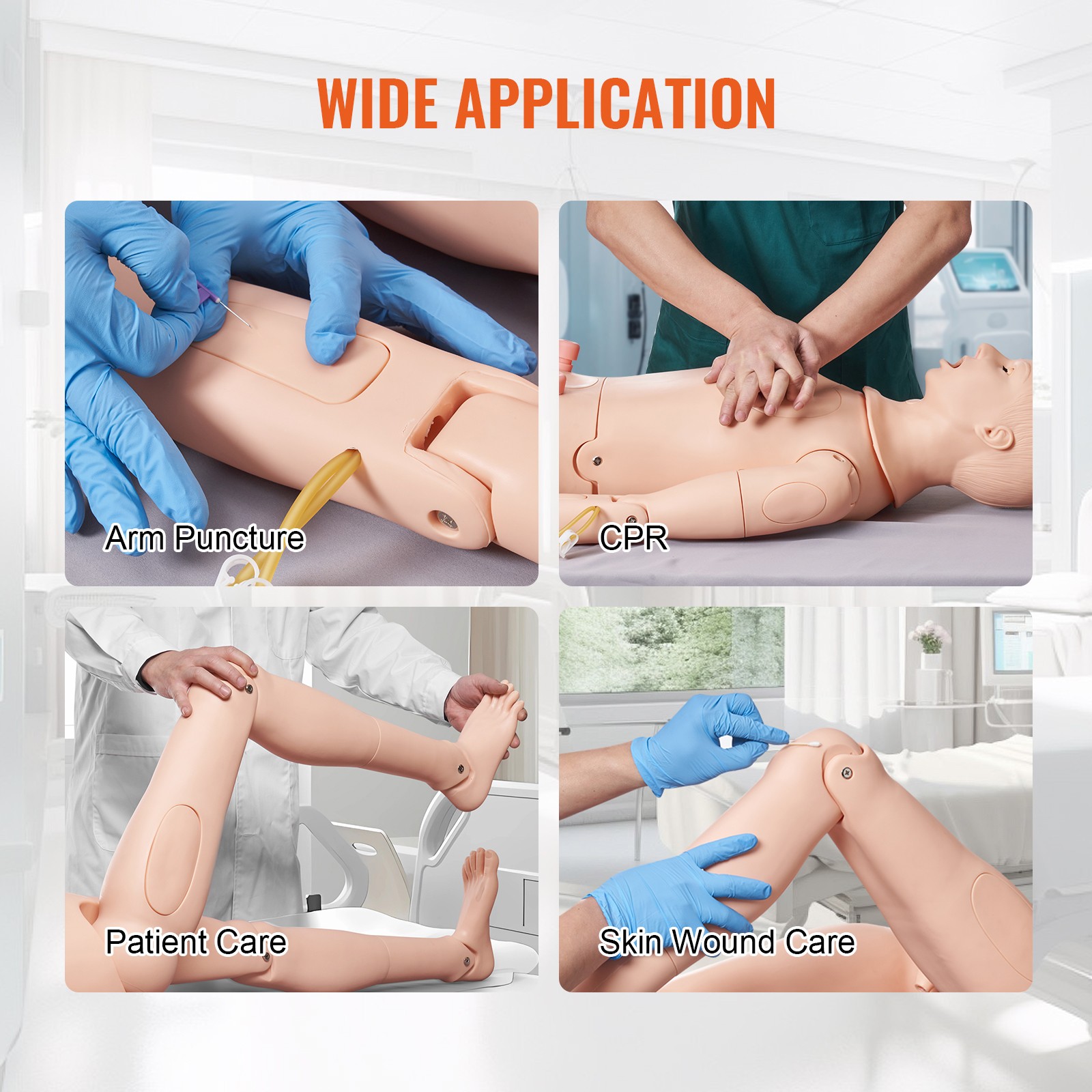 Uimoso Male/Female Manikin Model Anatomical Nursing Training Patient Care Teach