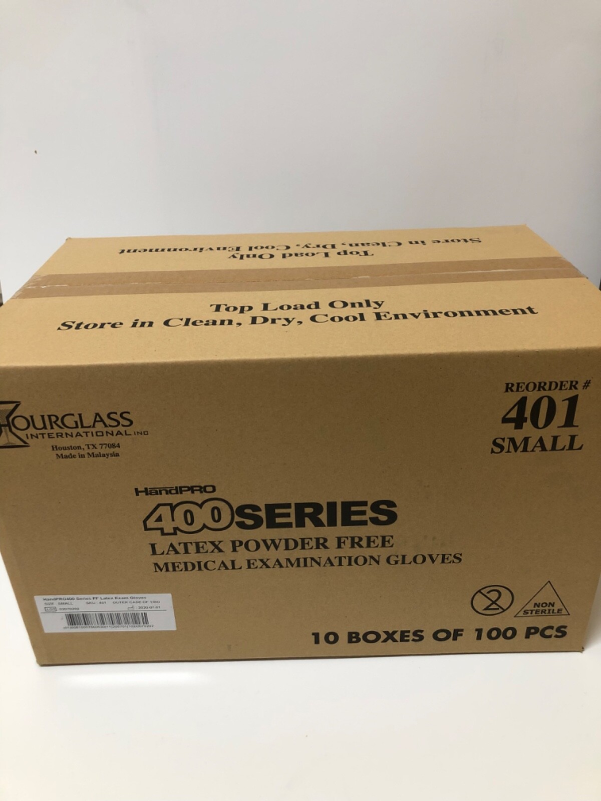 1000 Count Case – HandPRO 400 Latex Exam Gloves 6 Mil Heavy Duty Size Small