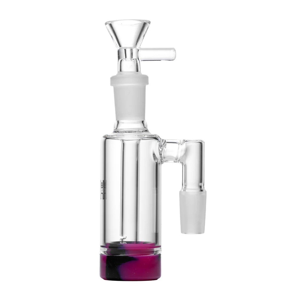 14mm Silicone Reclaim Catcher w Bowl Slide Male 90º *USA SELLER* Random Color