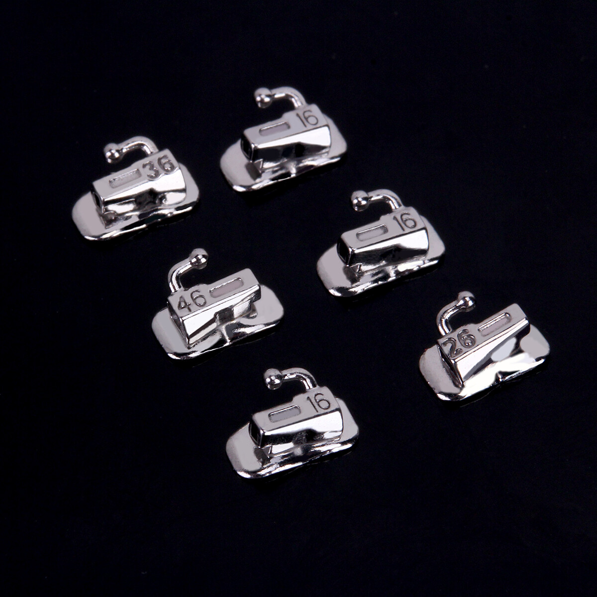 Dental Orthodontic Bondable Buccal Tube 1st Molar Roth.022 Mesh Base Non-convert