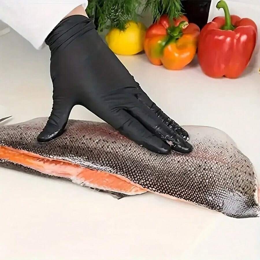 10 Pcs Disposable Nitrile Gloves M-Size Thick Powder Free Gloves for Men & Women