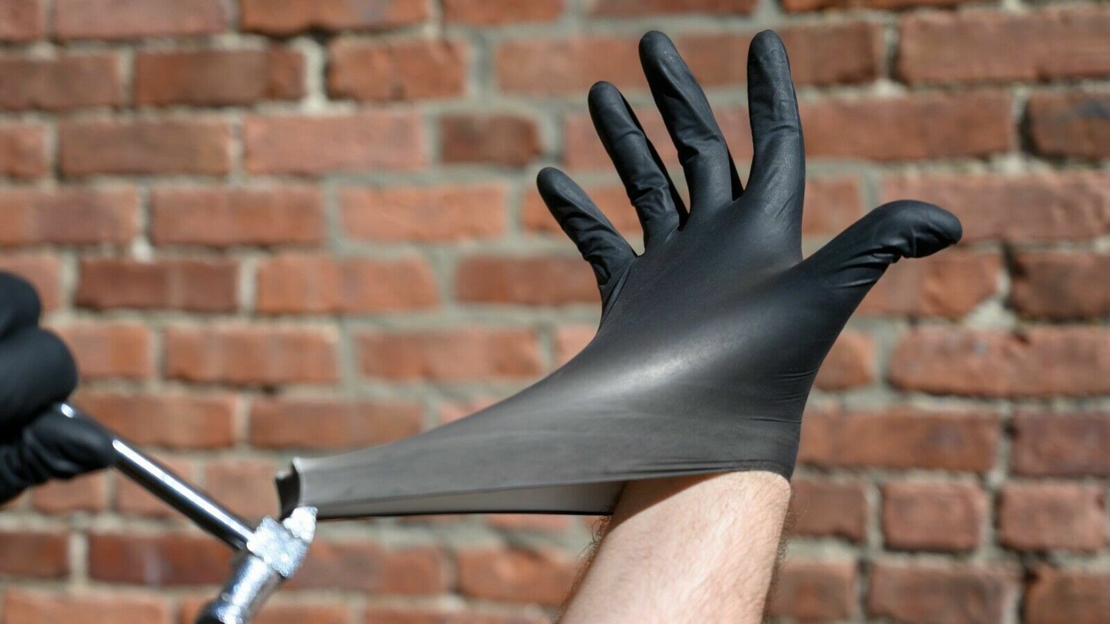 100/box /Black Nitrile Gloves 4 Mil Powder & Latex Free ExamGrade Gloves