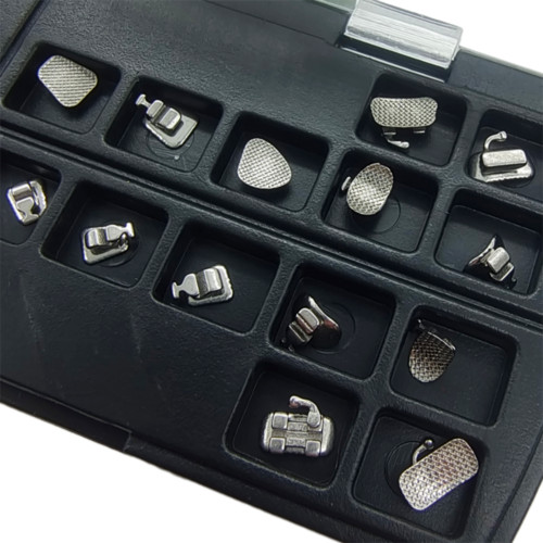 Dental Orthodontic Lingual Bracket Braces 24pcs+Buccal Tube Non-Conve 28pcs/set