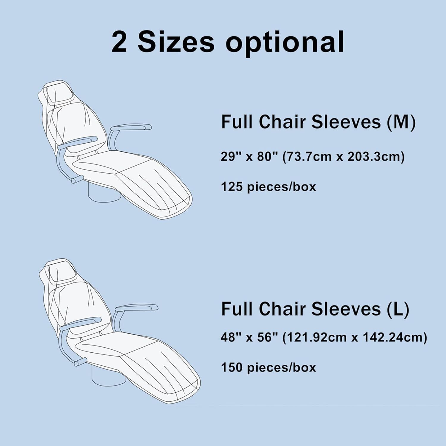 Dental Disposable Half Chair Full Chair Sleeves Protective Cover Clear Plastic