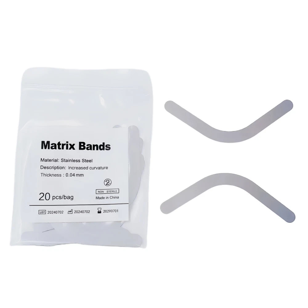 20 Pcs/Pack Dental Lab Stainless Steel Tofflemire Matrix Band Retainer Increased