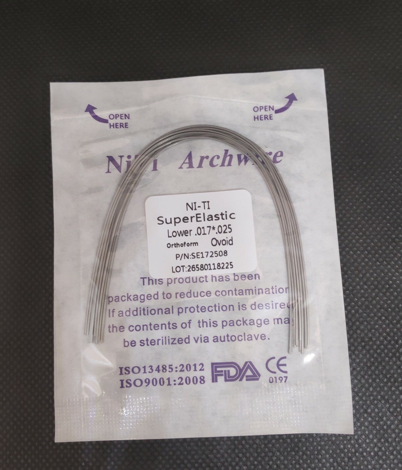 10 Packs Dental Orthodontic Super Elastic NITI Arch Wires Ovoid Form Rectangular