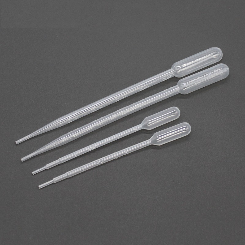 1ml 3ml 5ml Clear Plastic Pipette Dropper Graduated Liquid Transfer Oils Perfume