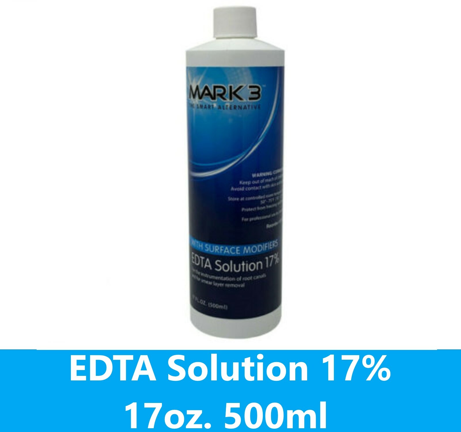 Mark3 Dental EDTA Solution 17% with Surface Modifiers (4oz or 17oz) Made in USA