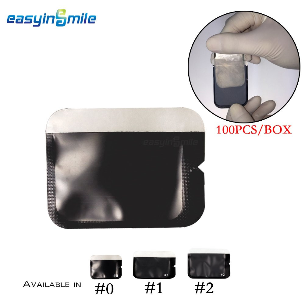 Disposable Dental Digital Phosphor Plate Barrier Envelopes 100Pcs/Box (Long Sid