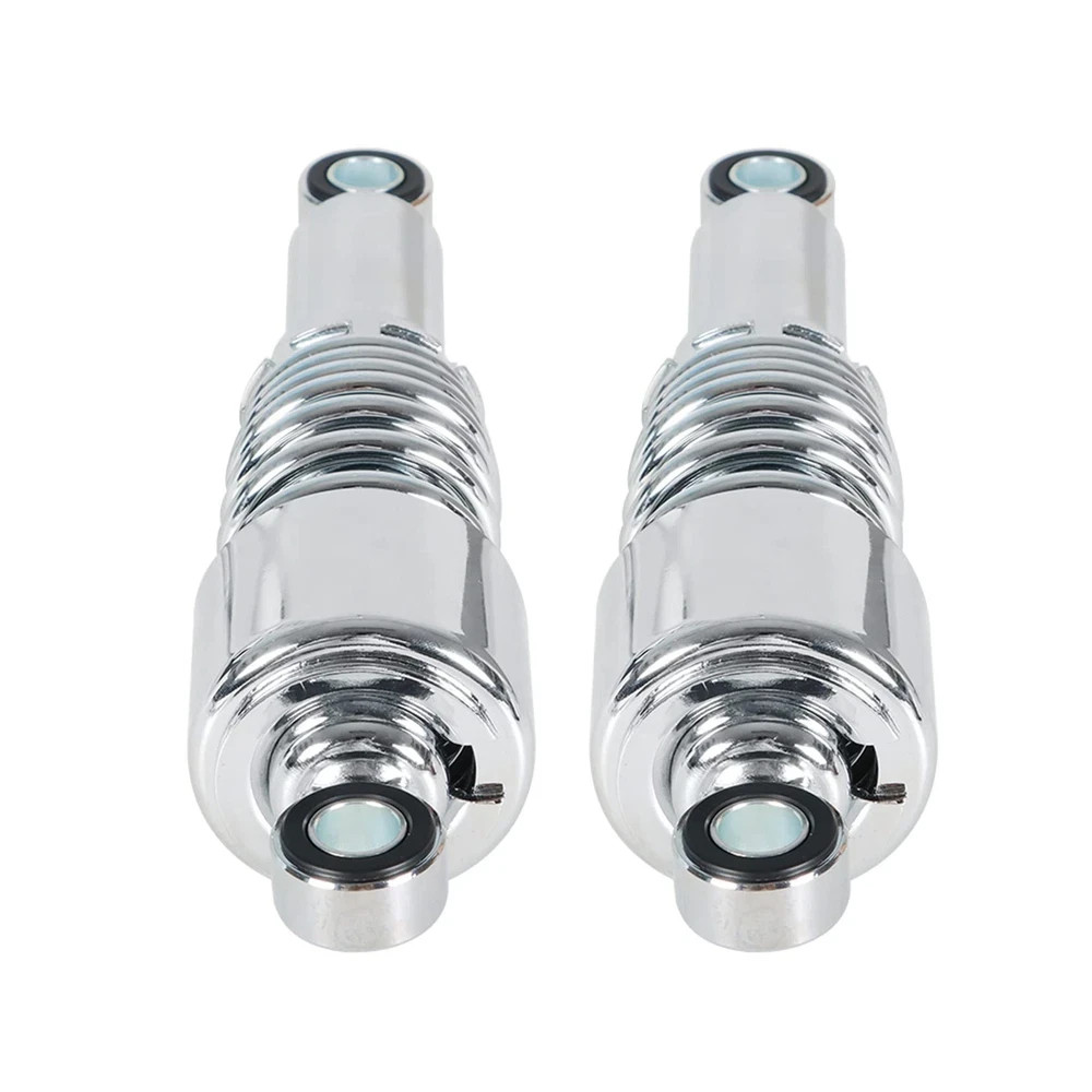 Motorcycle Chrome Rear Shocks Absorbers 10.5in 267mm