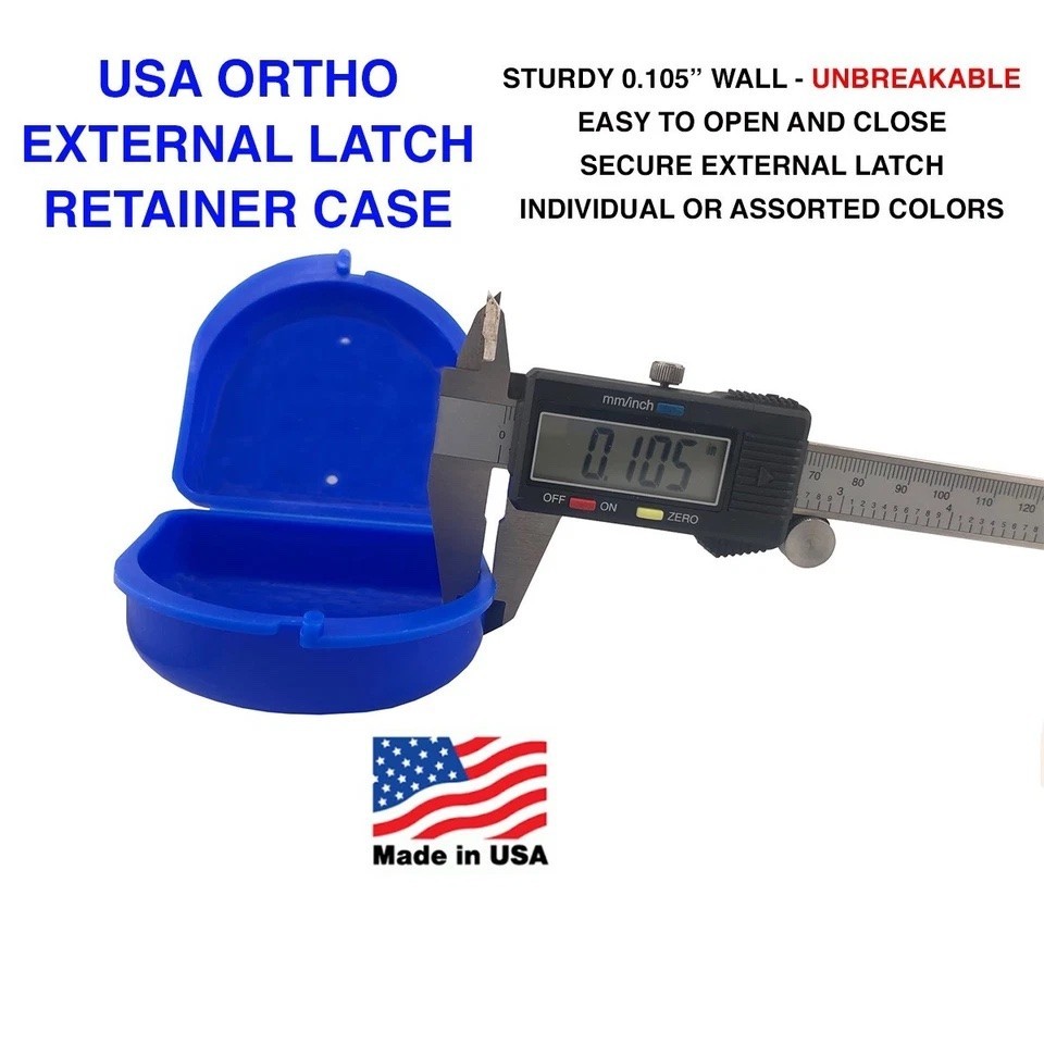 500 Mixed Colors Denture Retainer Box Orthodontic Dental Case Mouth Ortho Brace