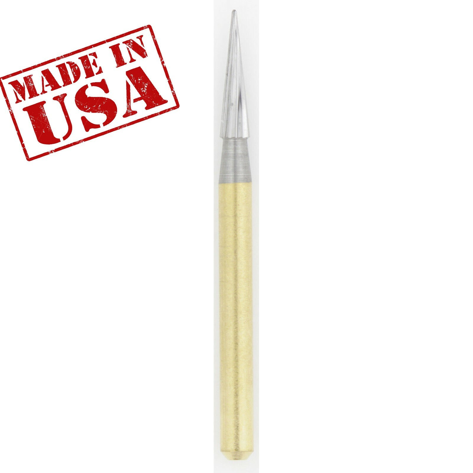 Carbide Burs 12BLADE TRIMMING & FINISHING EF6 Made in USA Top Quality (100-10)PK