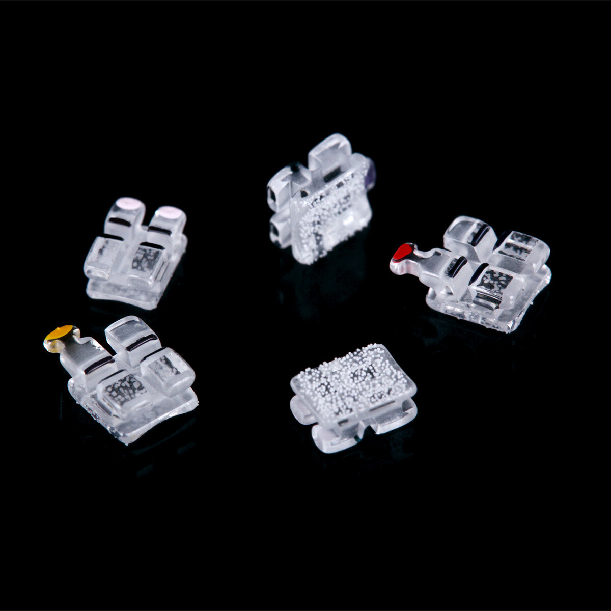 ABSOLUTE Dental Orthodontic Sapphire Ceramic Brackets Braces MBT.022 Hooks 345