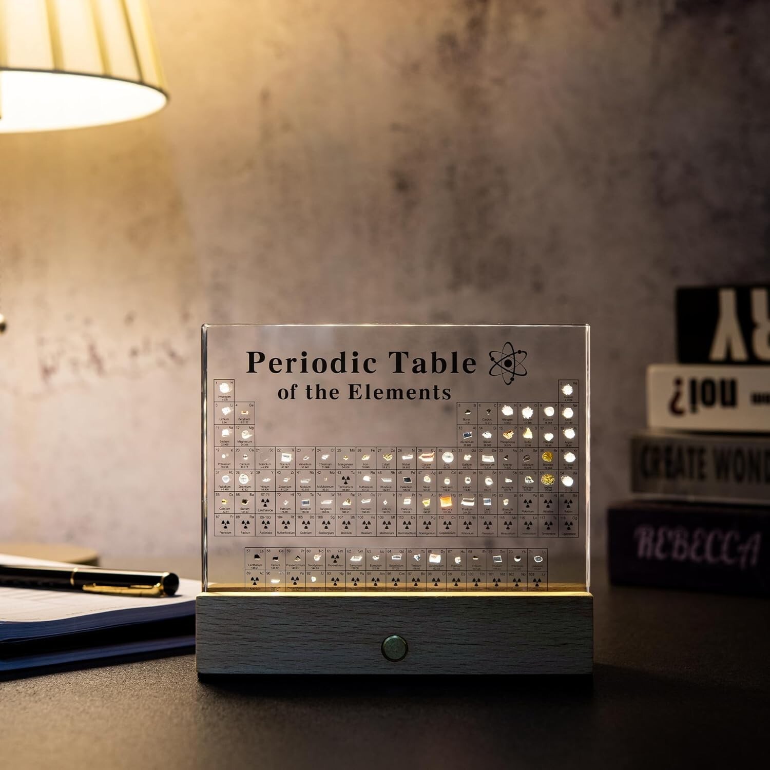 Periodic Table Of Elements with 83 Real Elements, Acrylic Periodic Table Disp…