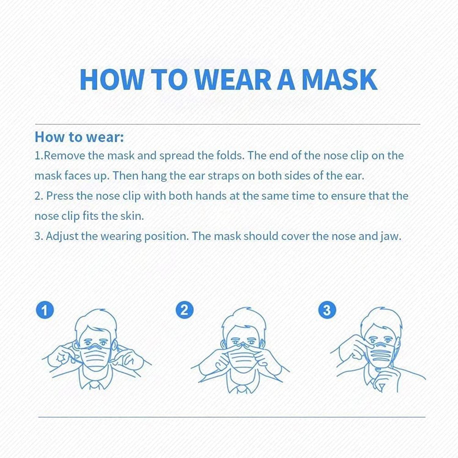 Soft Non-Woven 3-Ply Black Face Masks – 100 Count for Everyday Protection