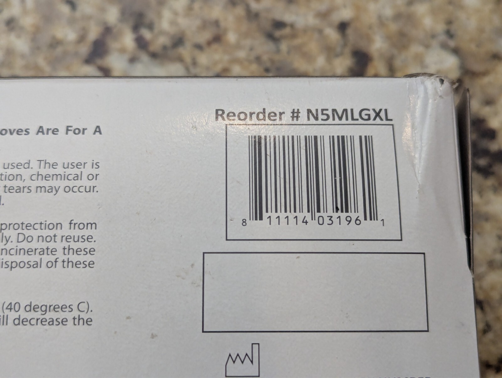 Milglove 5 Nitrile Powder-Free Gloves Industrial Grade N5MLGXL size XL 100 count
