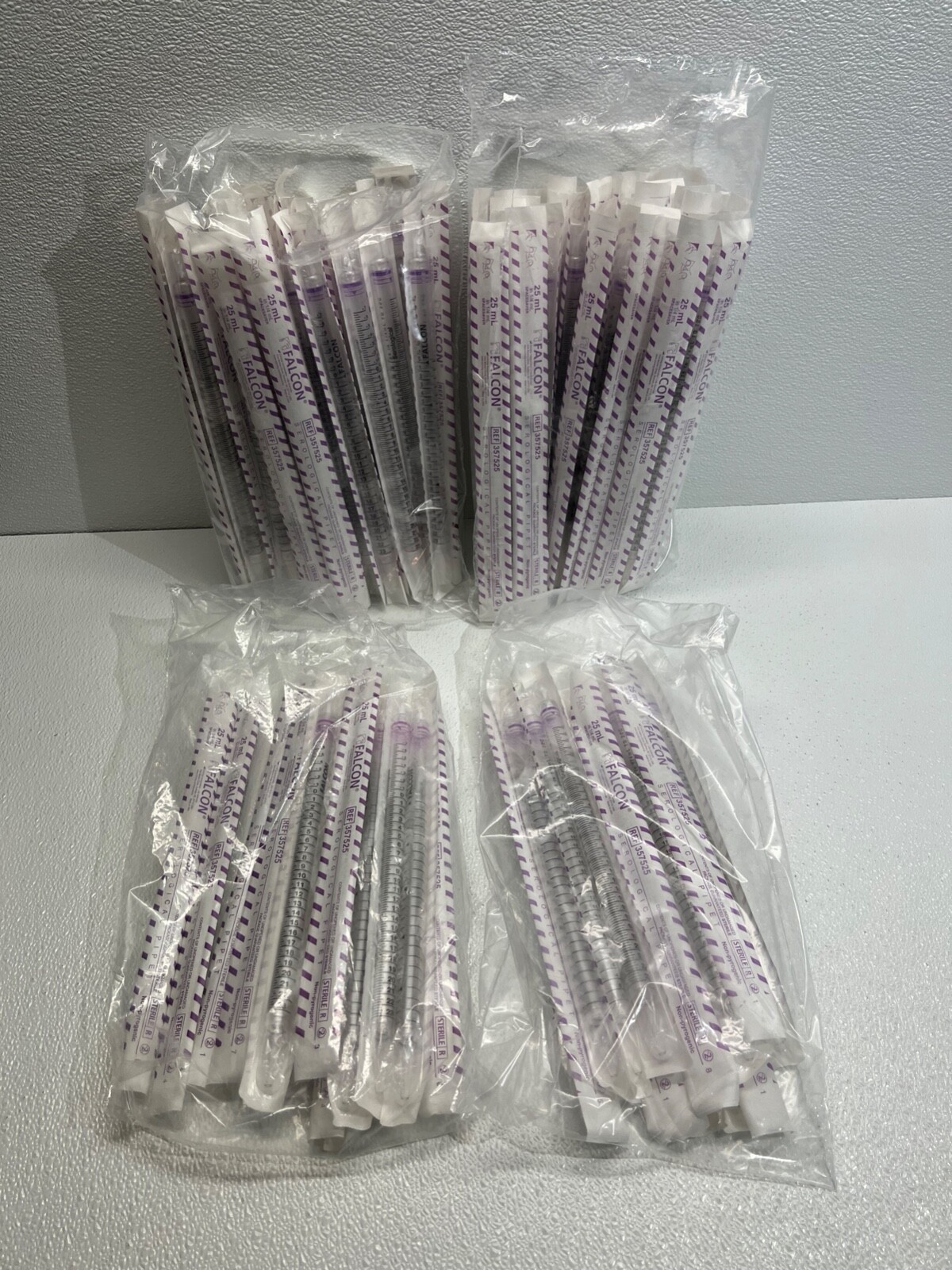 Corning Falcon 25mL SPACE SAVER Serological Pipet 357525 Lot Of 4