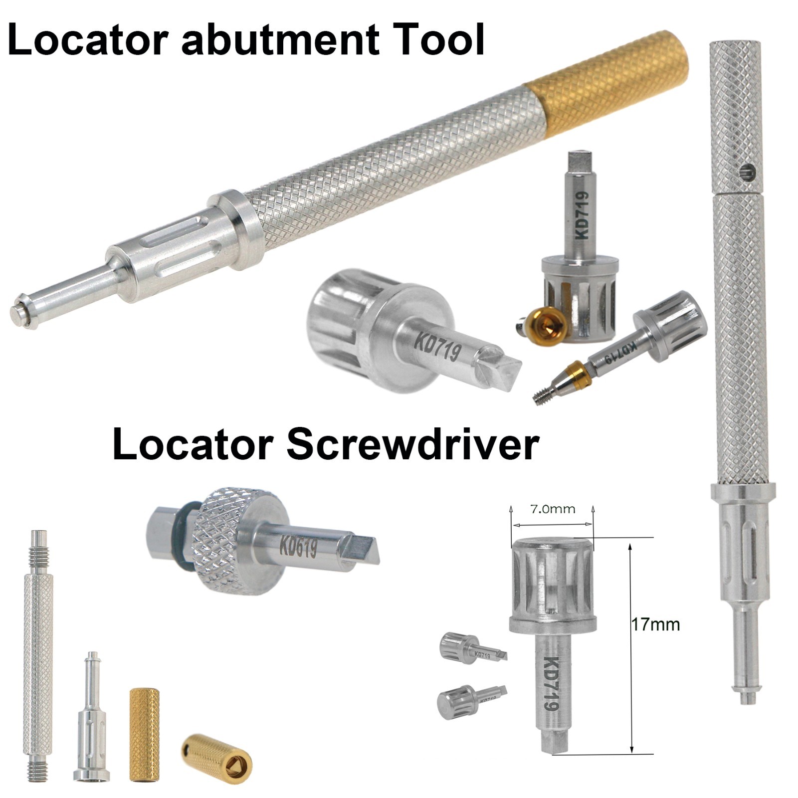 Titanium Overdenture Locator Abutment Dental abutment for All Implant System