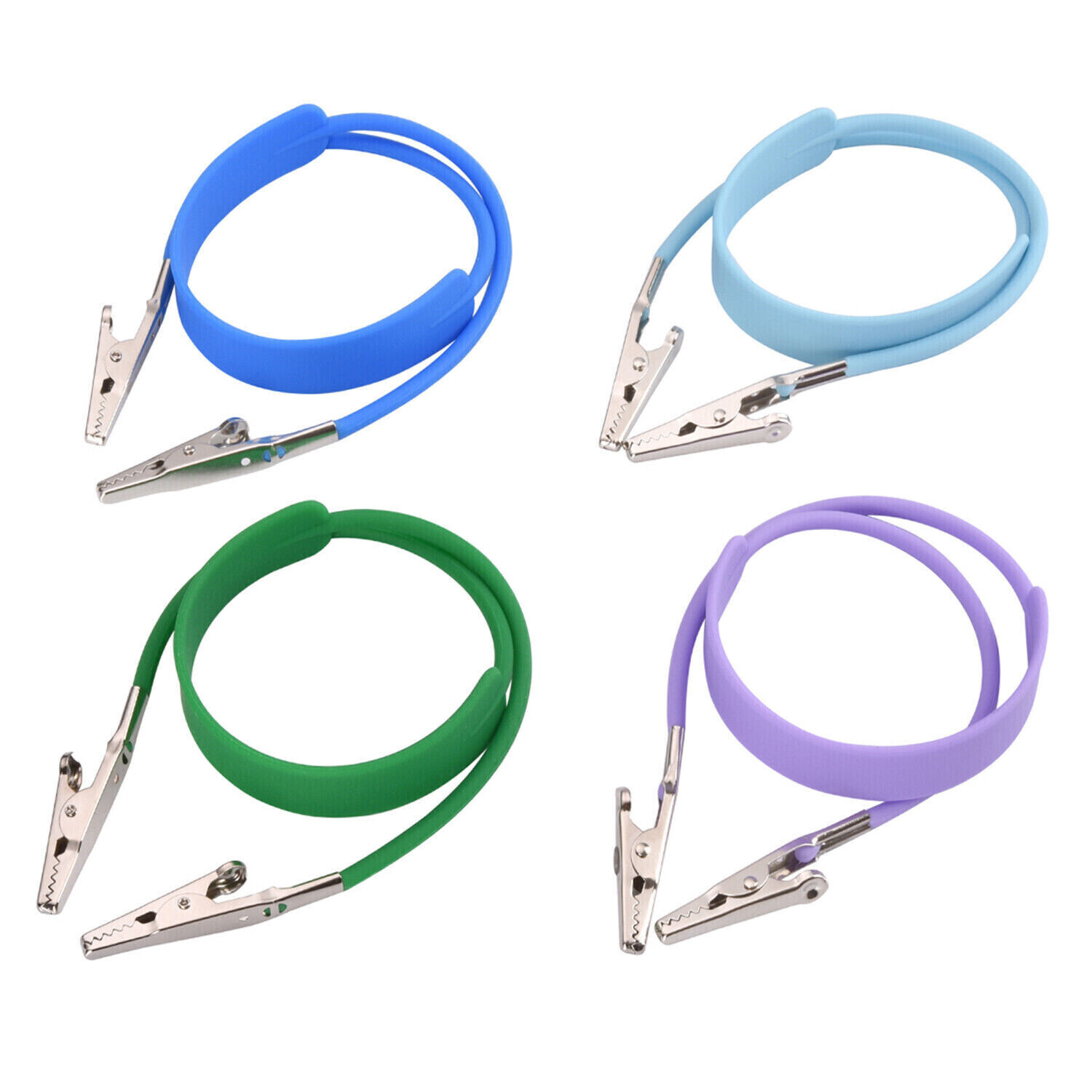 Dental Bib Clips Flexible Autoclavable Silicone Chain Patient Napkin Holder Clip