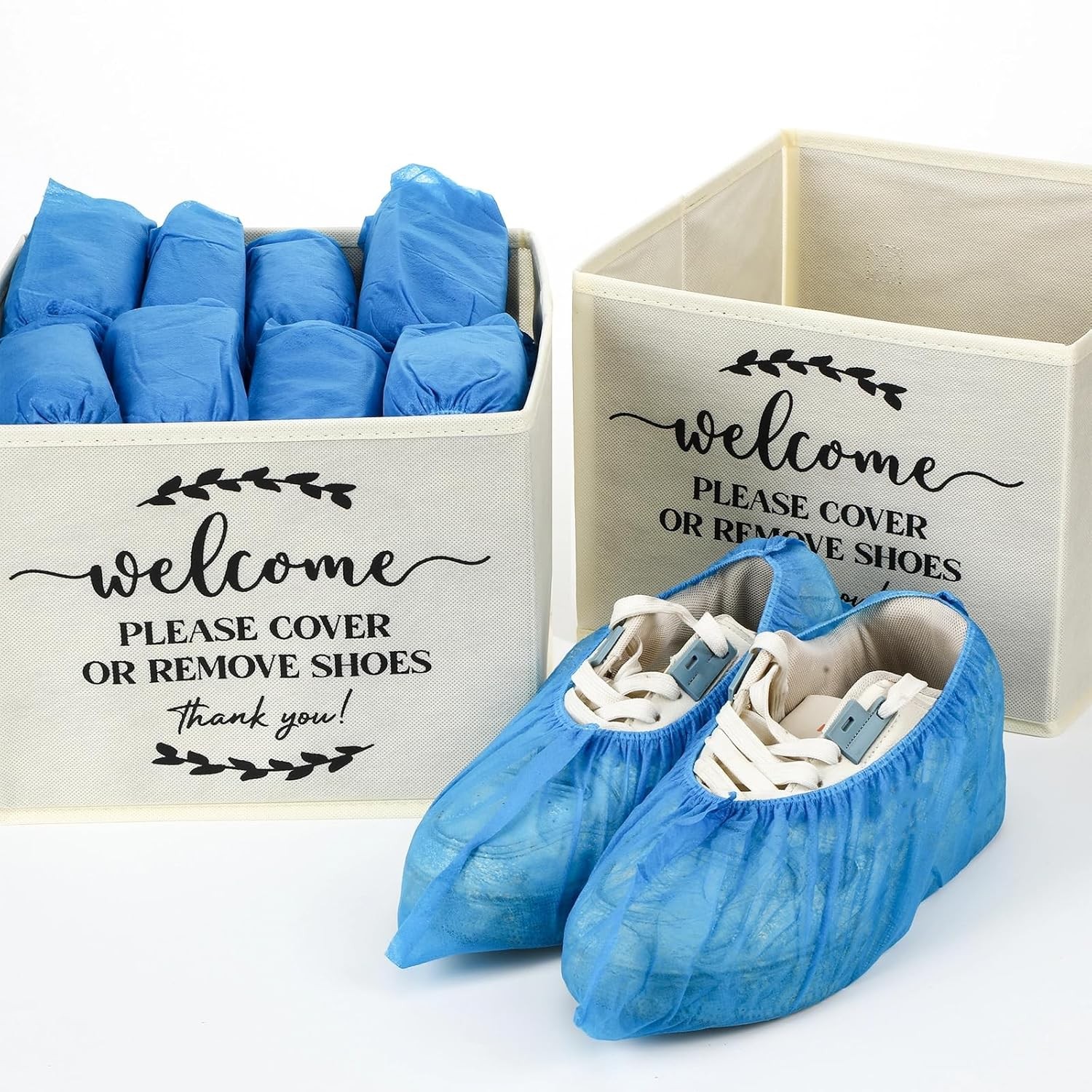 Disposable Shoe Covers 6 Pack Foldable Indoor Instep Feet Protection Single