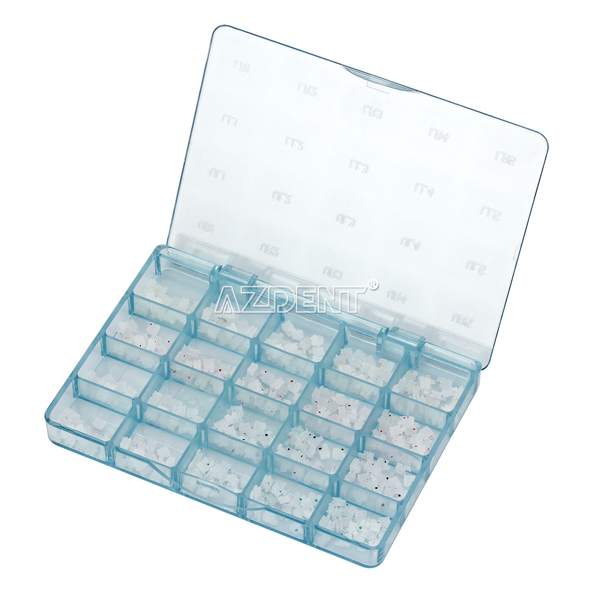 AZDENT Dental Ortho Ceramic Brackets Braces Roth MBT 0.022 Hooks 3 4 5