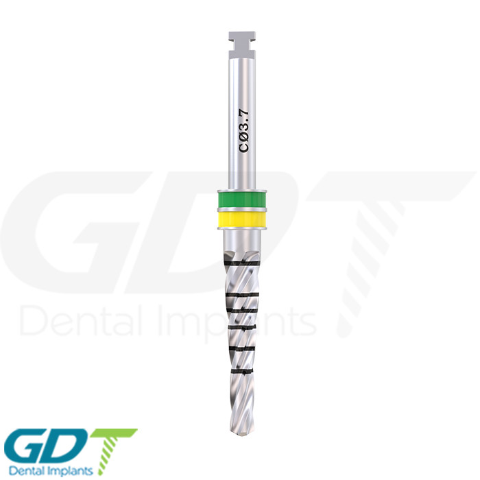 Conical Drill 2.5mm – 3.7mm, External Irri gated, Dental Im plant Sur gical Tool