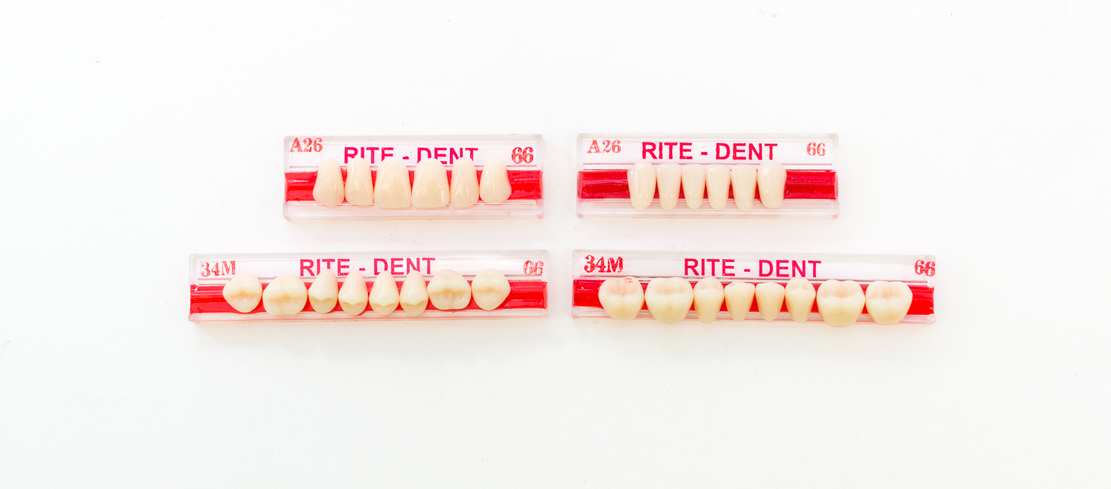 Dental Anterior & Posterior Complete Denture Partials Acrylic Resin Teeth Set