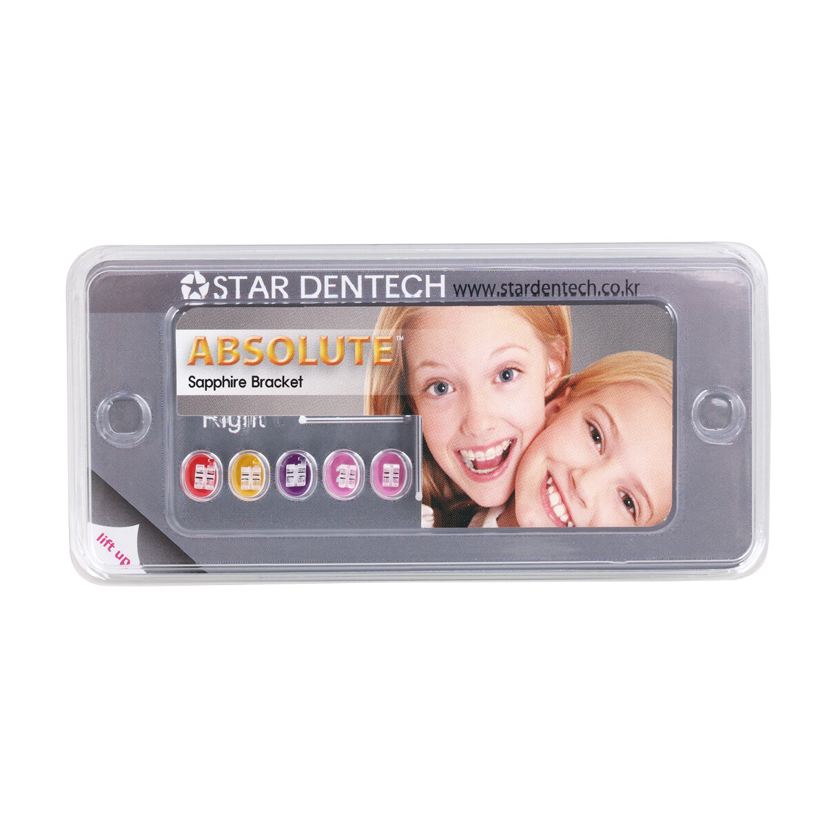 Dental Orthodontic Sapphire Ceramic Brackets Braces Mini Roth.022 Hooks 345 USA