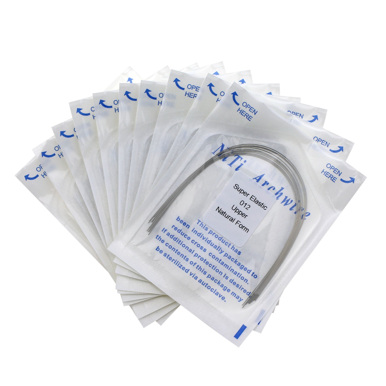 100pcs Dental Orthodontic Niti Arch Wire Natural Form Arches Round Rectangular