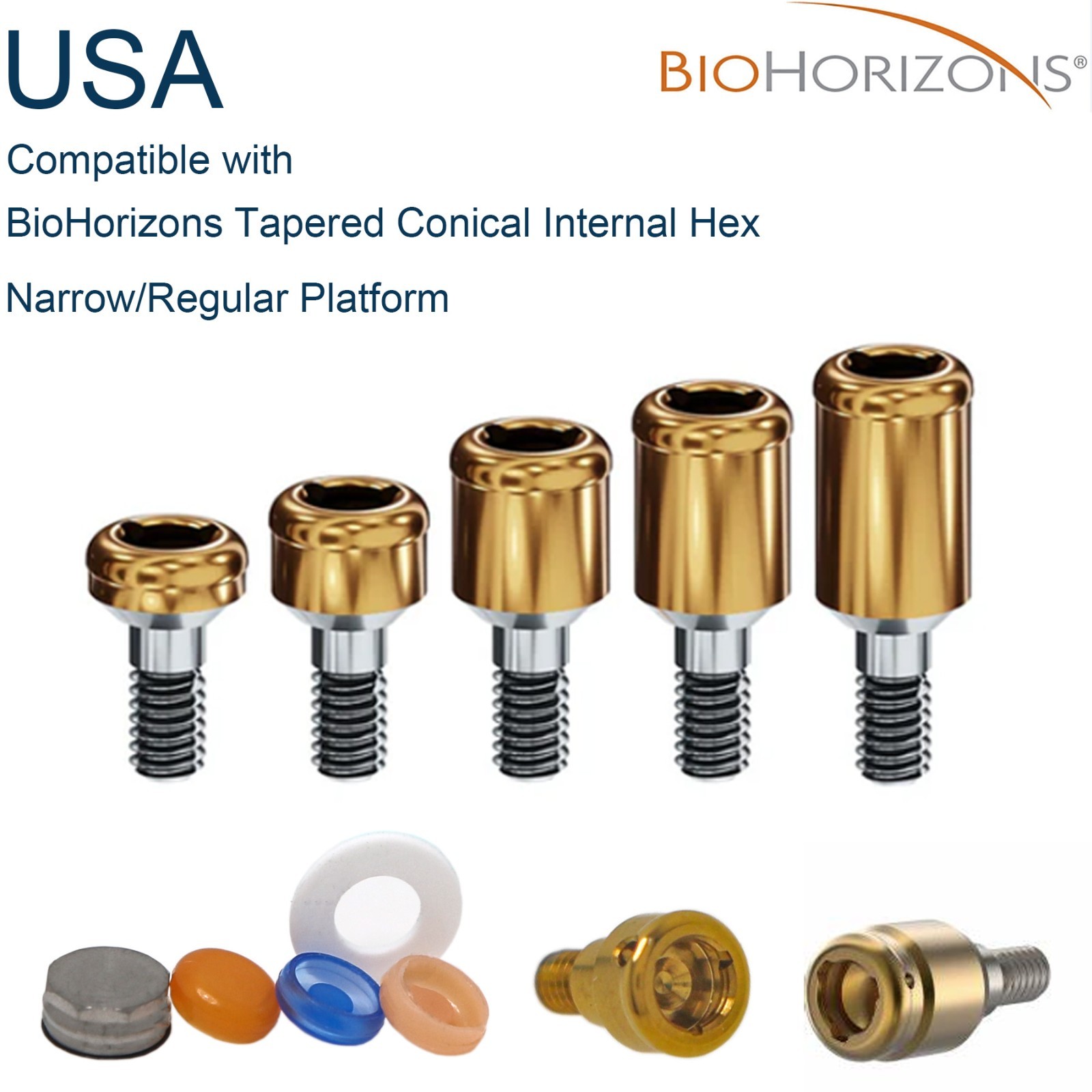 US Dental Locator Abutment For BioHorizons/Hiossen/Nobel/Zimmer Multiple Implant