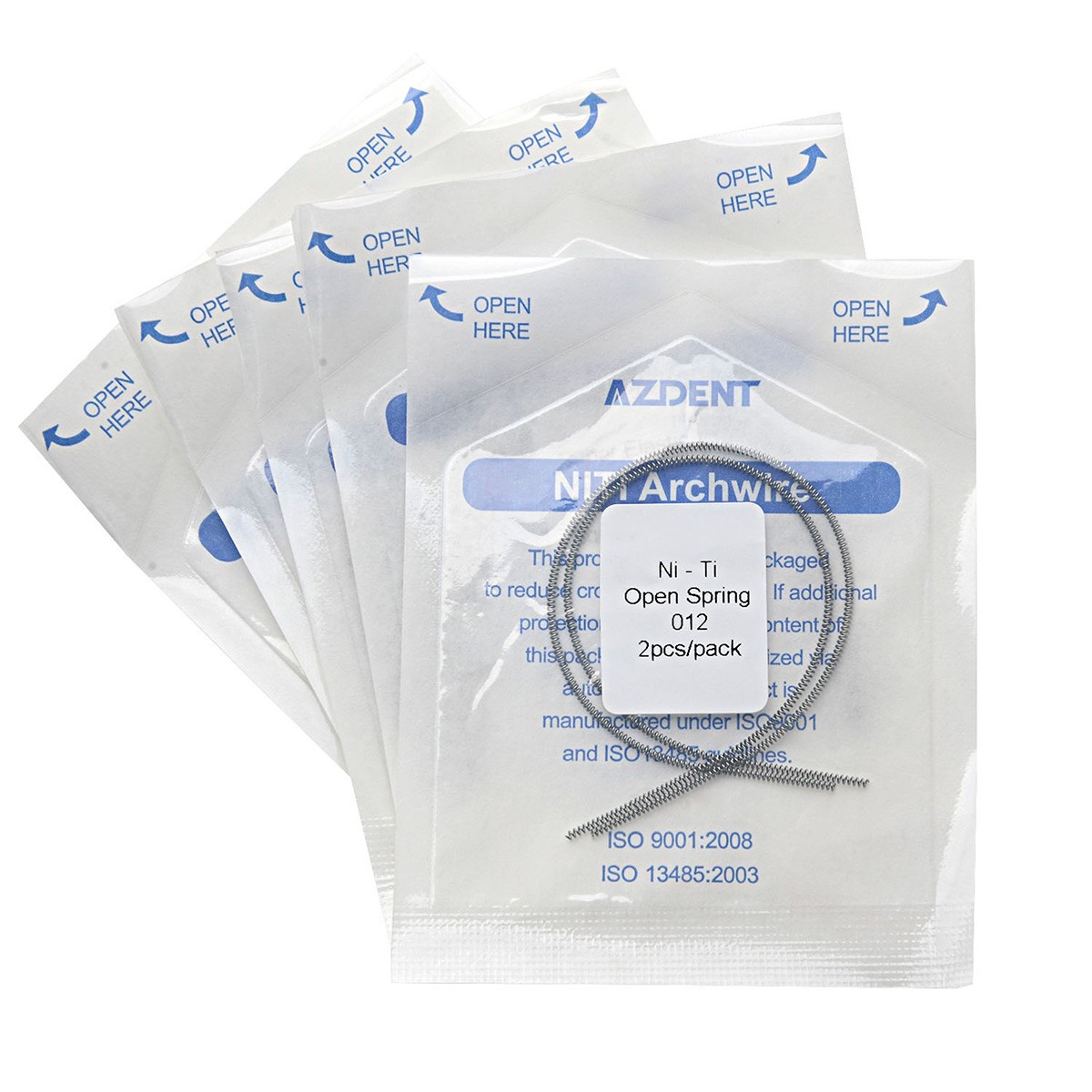 AZDENT 1 Bag Dental Orthodontic Niti Open Coil Spring Niti Alloy 0.008″-0.014″