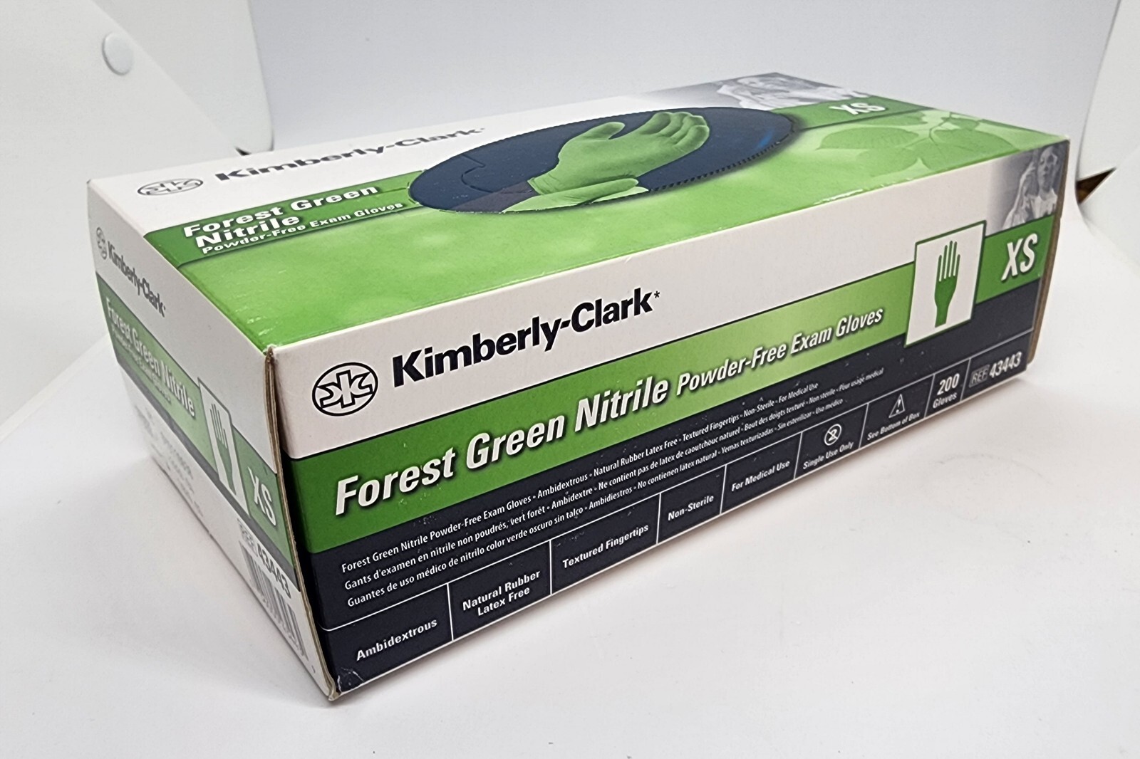 Kimberly-Clark Nitrile Gloves Extra Small #43443 200 Gloves/box NEW