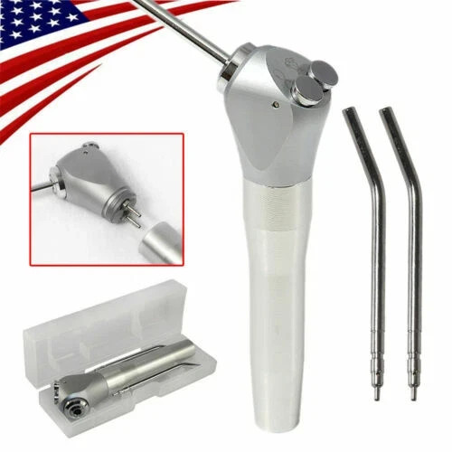 1 Set Dental Air Water Spray Triple 3-way Syringe Button Handpiece+2 Nozzle Tips