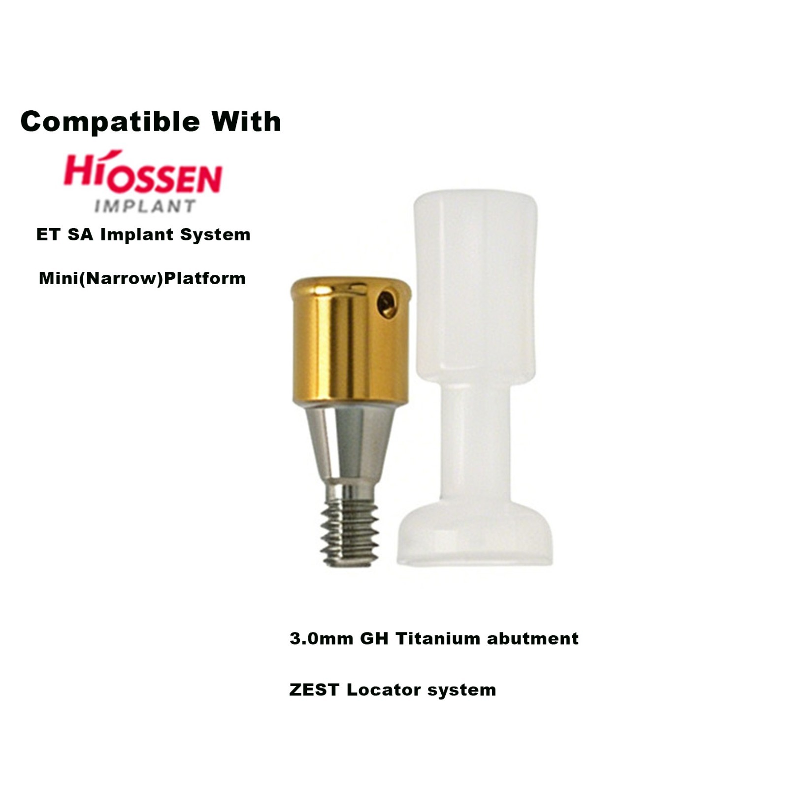 US Mini Platform ZEST Locator Legacy Abutment For Hiossen ET Implant Overdenture