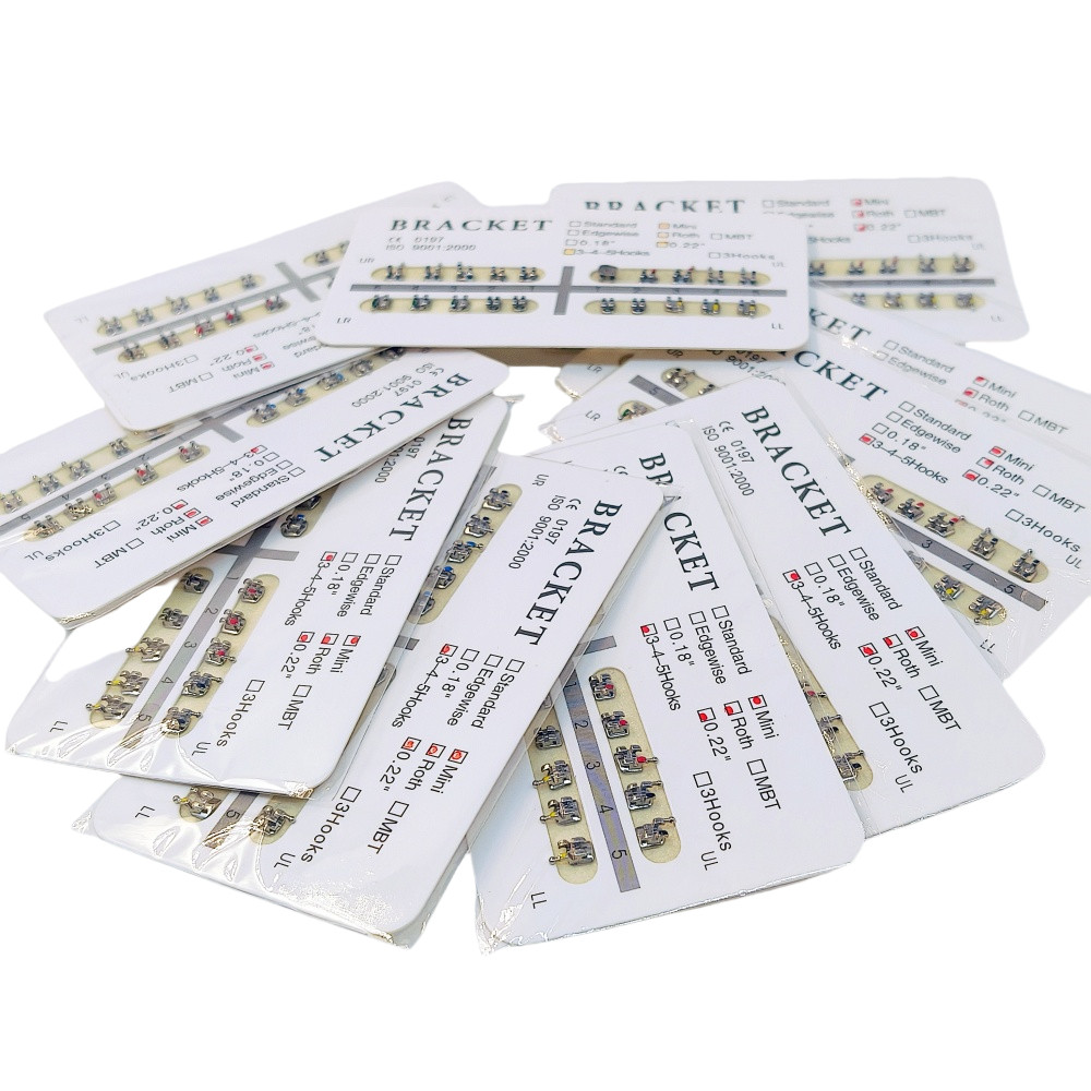 36 Type Dental Monoblock Brackets Mini/Standard Roth/MBT/Edgewise 018/022 Hooks
