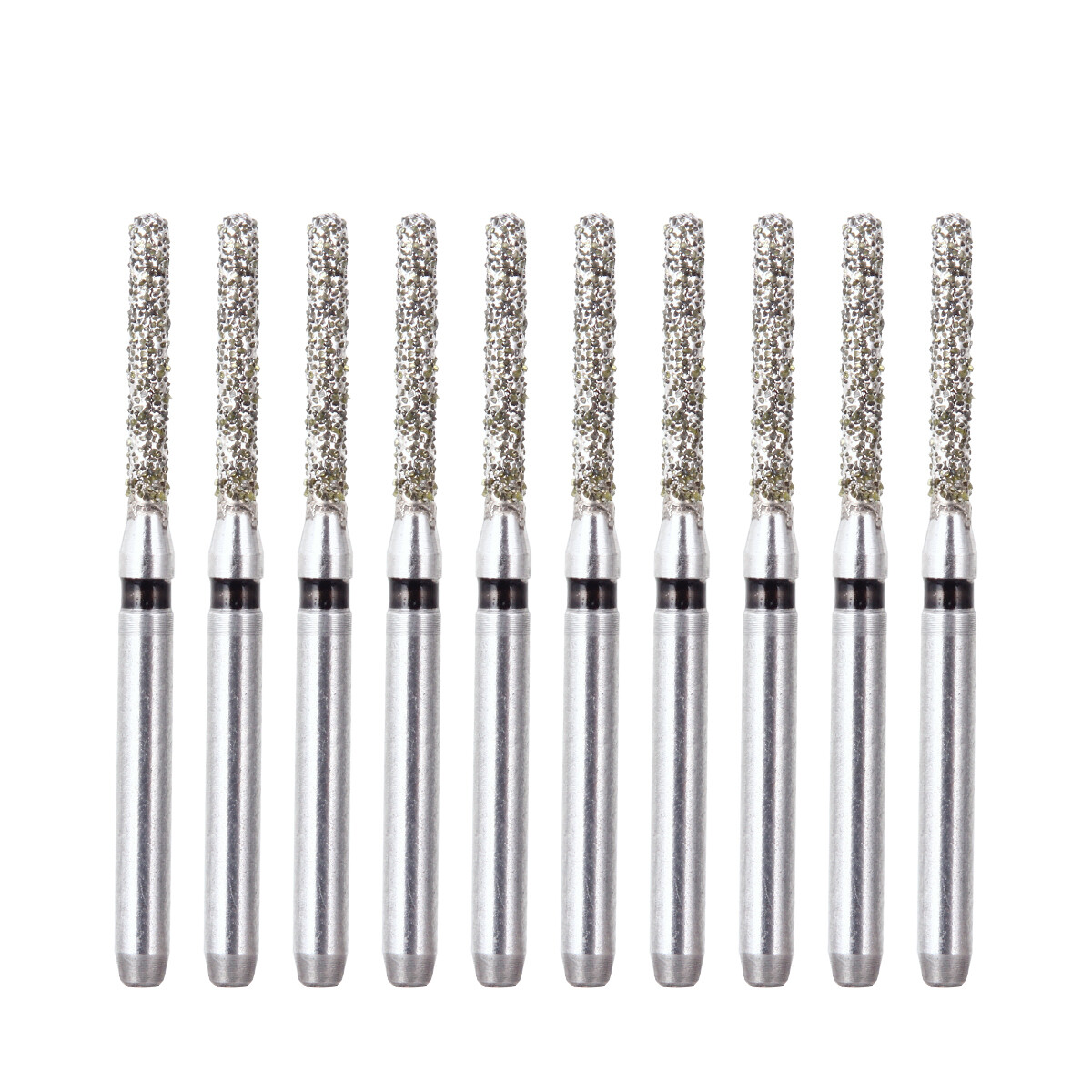 10pc/kit AZDENT Dental Diamond Burs High Speed Handpiece Friction Grip 20 Types