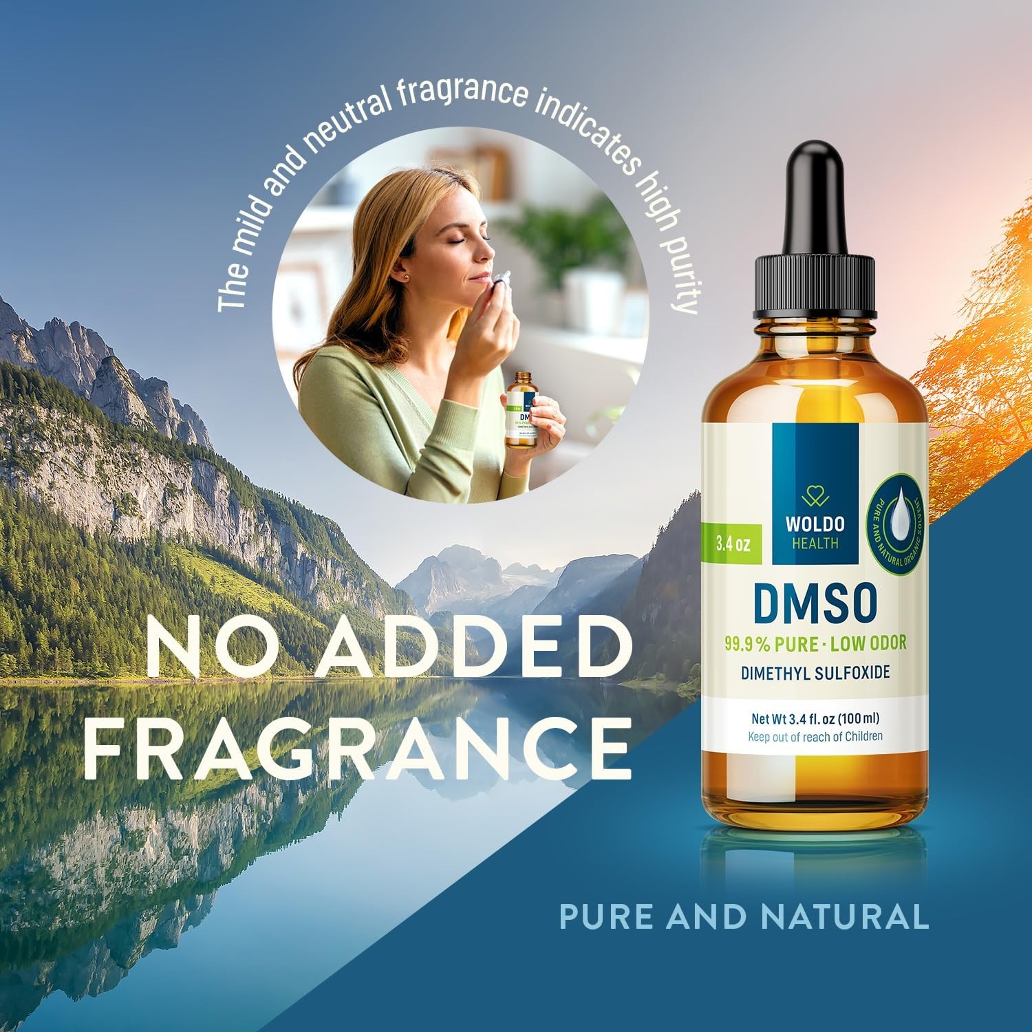 WoldoHealth DMSO 99.9% Pharmaceutical Grade 3.38 fl. oz – FT-IR Verified Dimethy