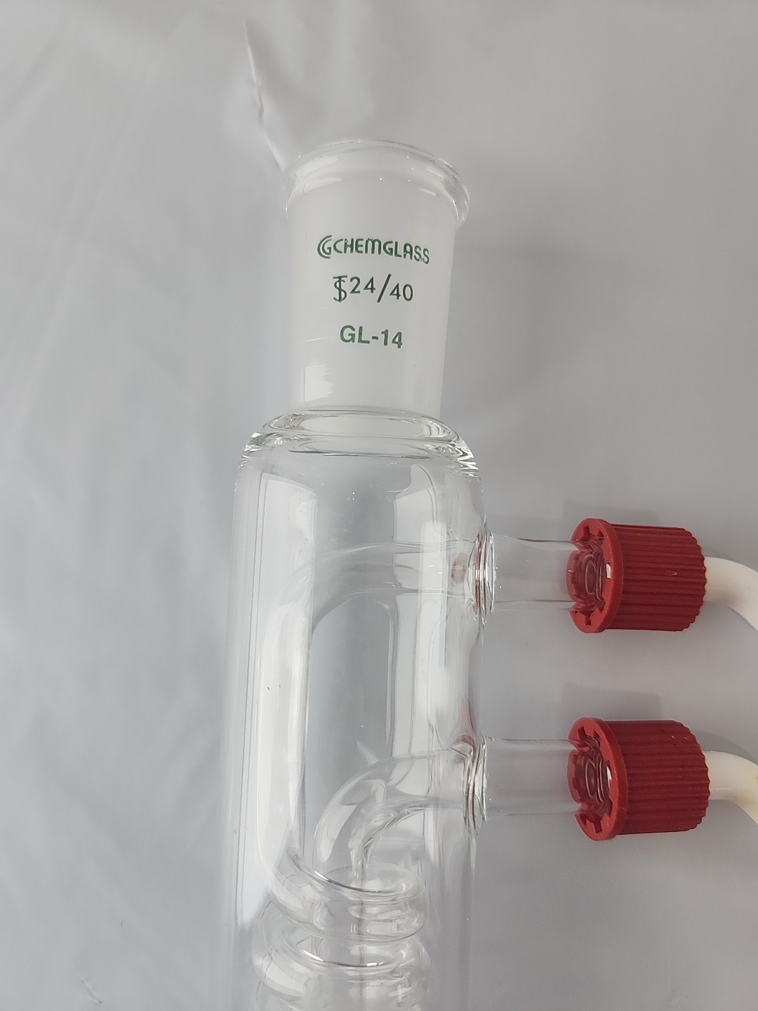 ChemGlass CG-1213-L-20, CONDENSERS, REFLUX, COIL TYPE, 24/40 Joint, 300 mm