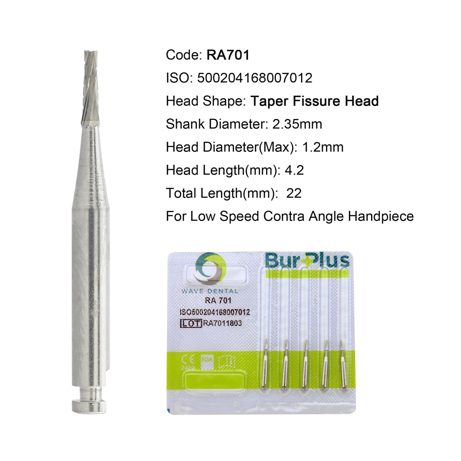 WAVE Dental Latch Carbide Burs Surgical RA SURG Round RA 2 4 6 8 557 Slow Speed